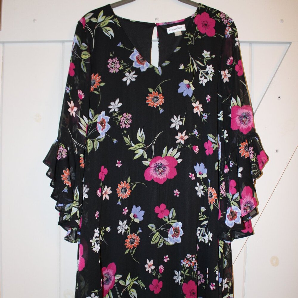 Calvin Klein Floral dress- size 12